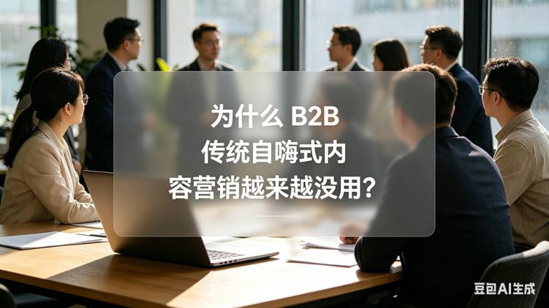 为什么 B2B 传统自嗨式内容营销越来越没用？